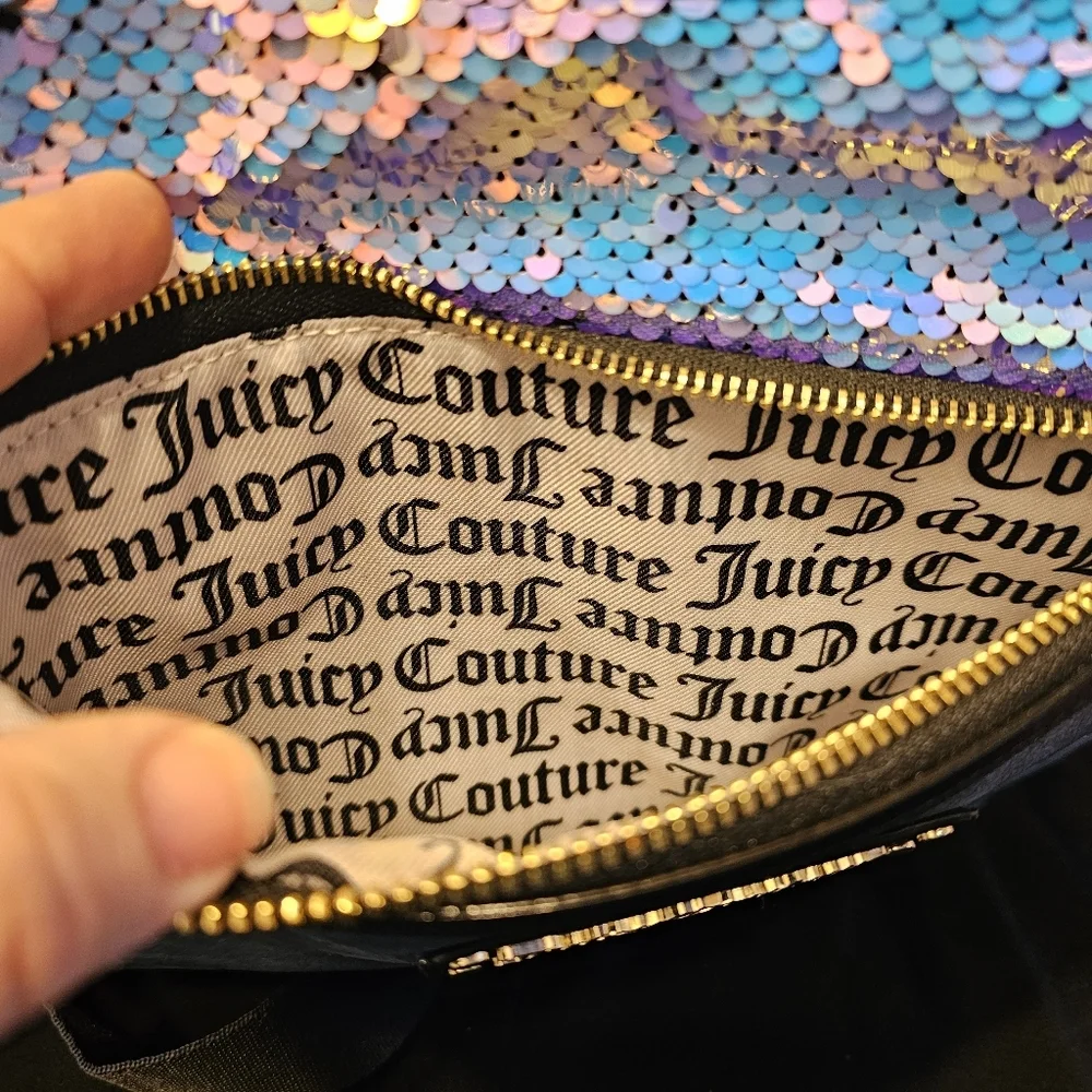 Juicy Couture Denim Sequin Large Crossbody